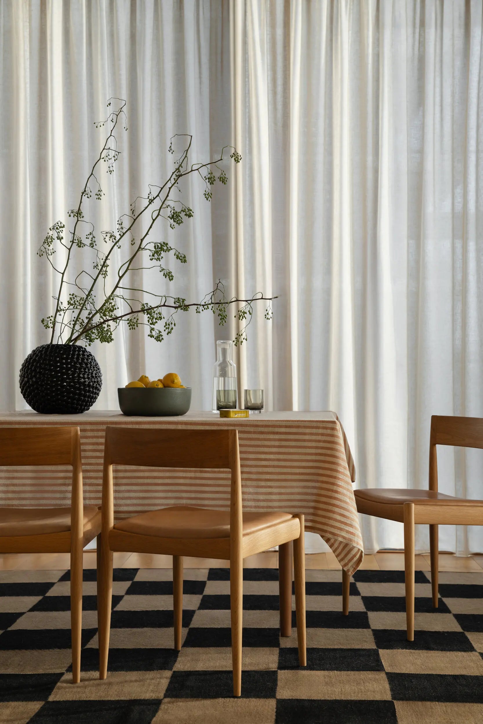 Chess Orange/Burgundy